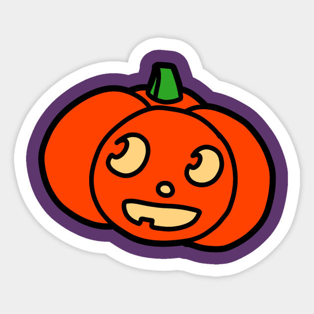 Cute Halloween Pumpkin Sticker by saradaboru